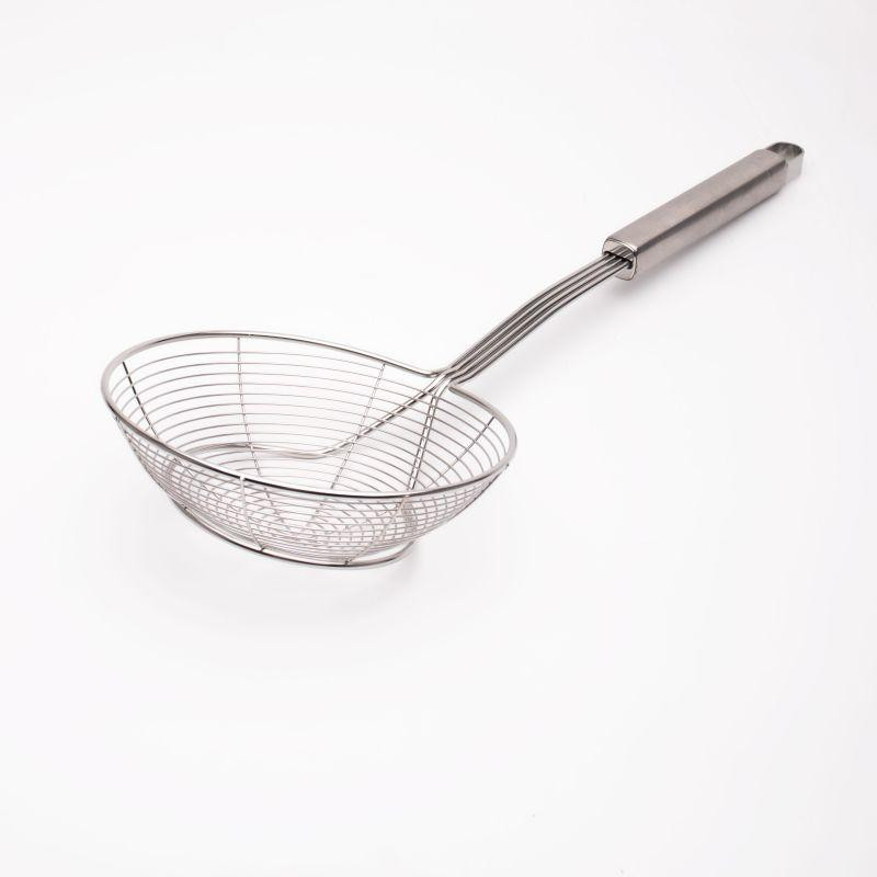 Emaylab Paslanmaz Çelik Kızartma Kevgiri – Metal Saplı Patates, Kabak Ve Sebze Süzgeci