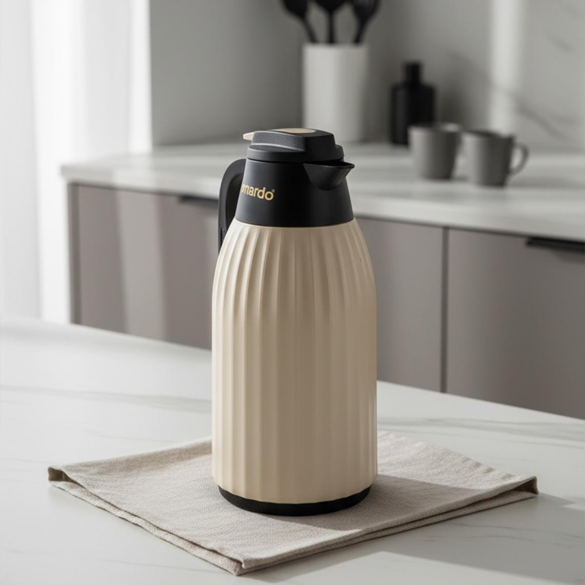 Bernardo Silva Cam Termos Krem 1.5 Litre