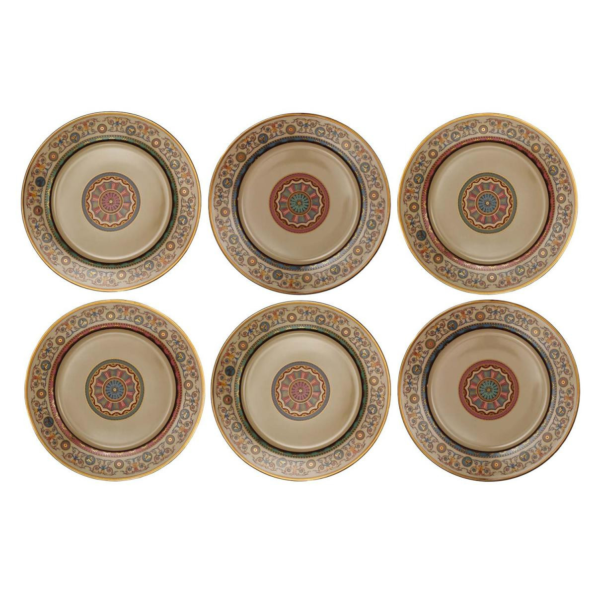 Lucky Art Rosea Bone 27 Cm 6li Tabak Seti