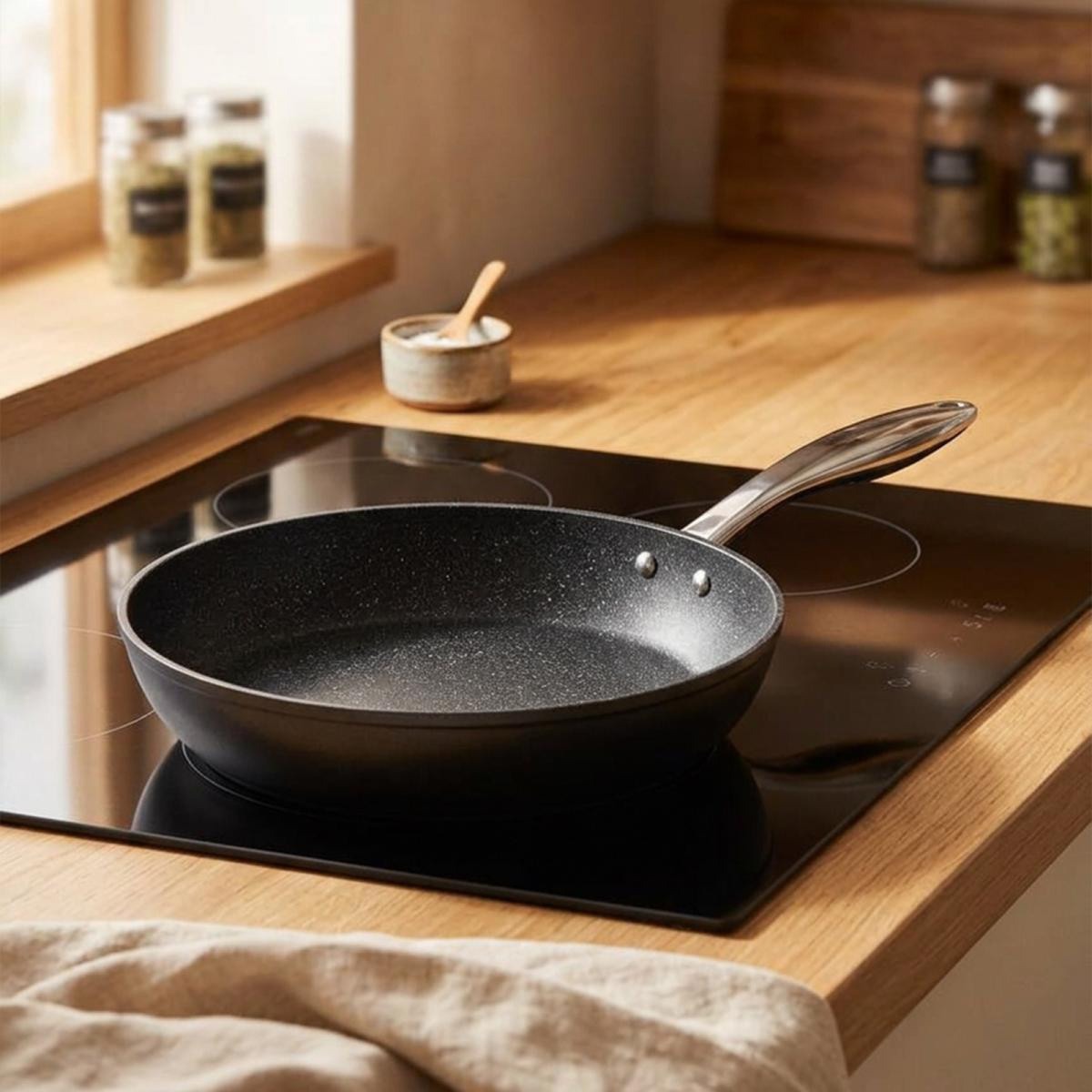Bernardo Chef Line Granit Tava Siyah 28cm