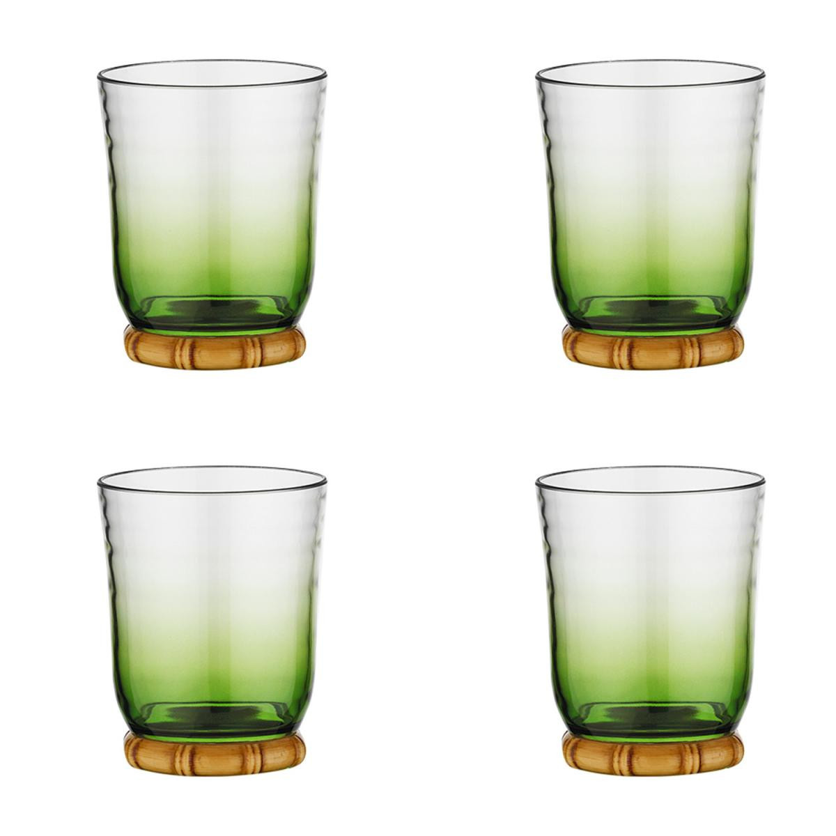 Lucky Art Palma Akrilik 4’lü Su Bardağı Seti 410 Ml
