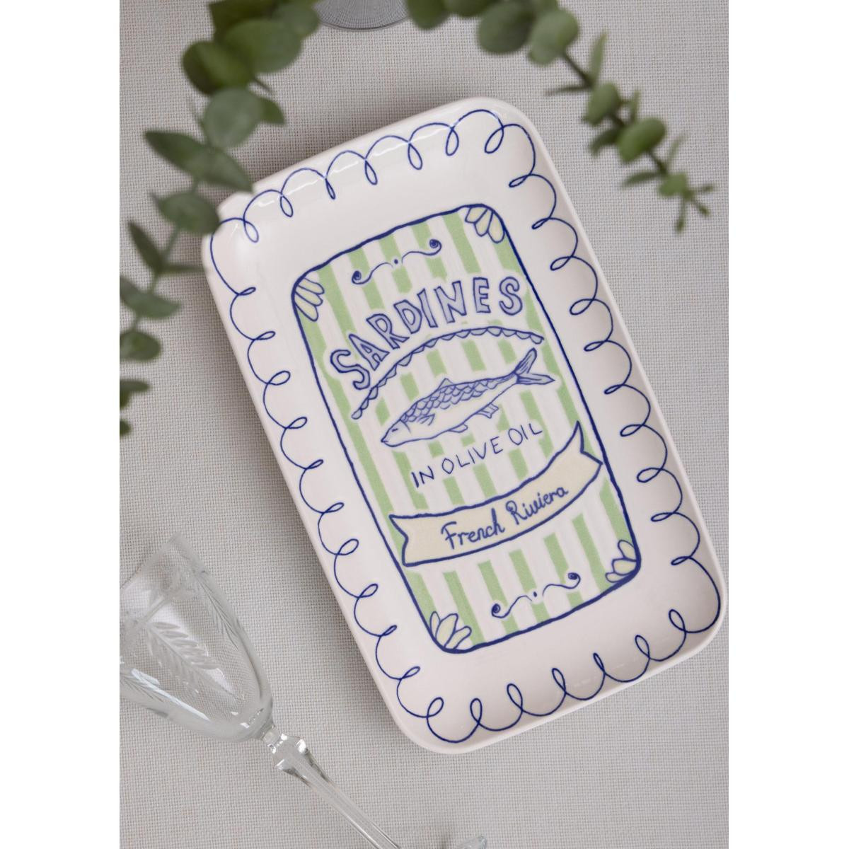 The Mia Italian Summer Dikdörtgen Servis Tabağı 31x20 Cm