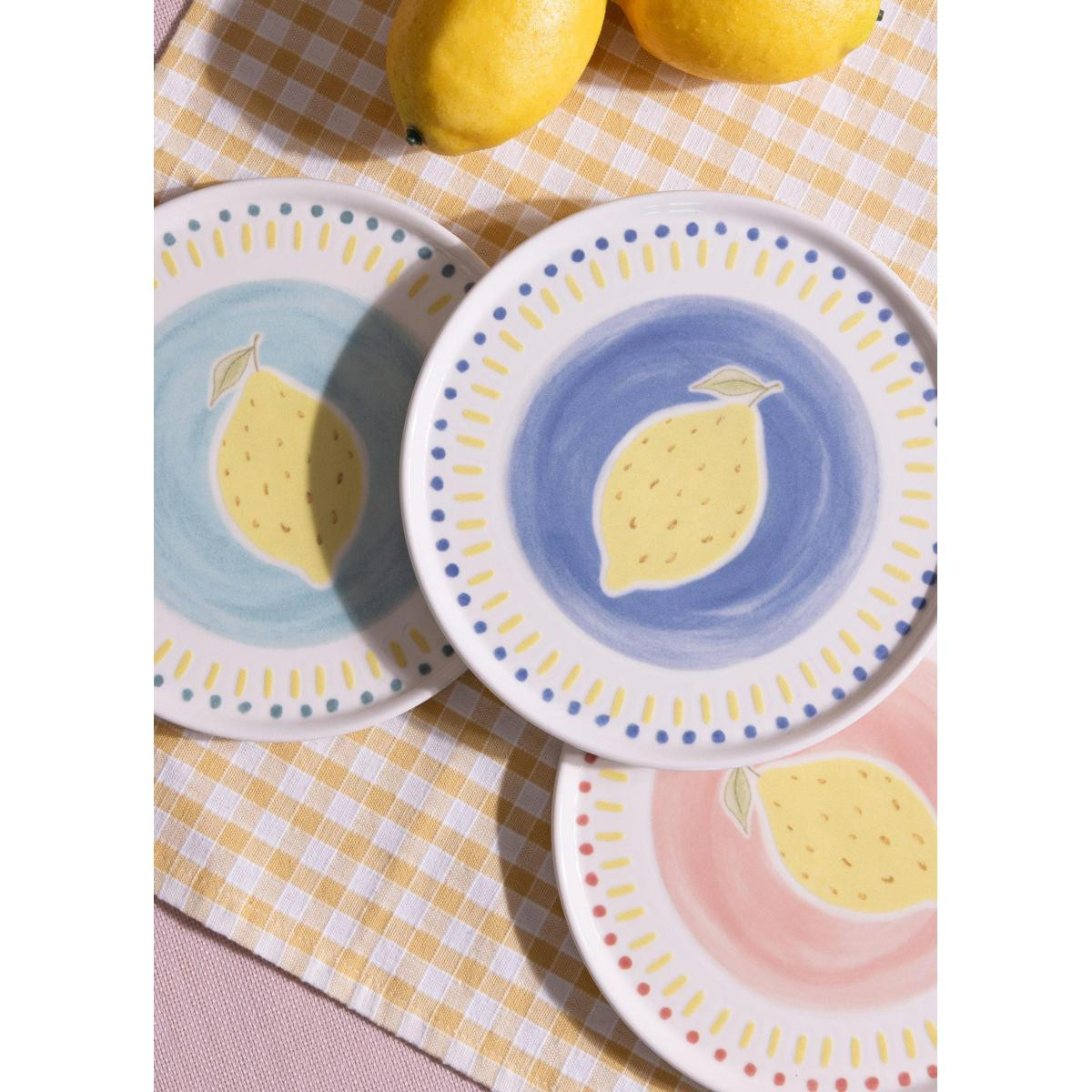 The Mia Italian Summer Pasta Tabağı 6lı Set 19 Cm