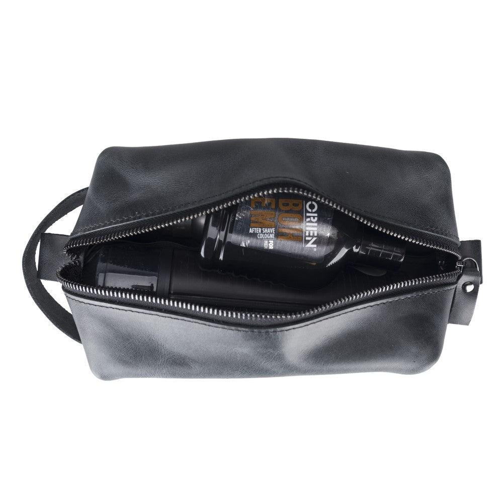 Bloominbag Voyage Marine Blue Hakiki Deri Dopp Kit – Large