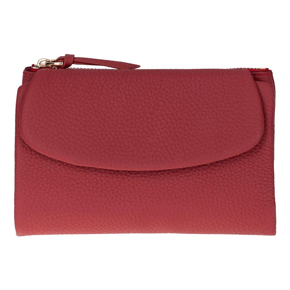 Bloominbag Élia Crimson Red Medium Deri Kadın Cüzdan & Clutch