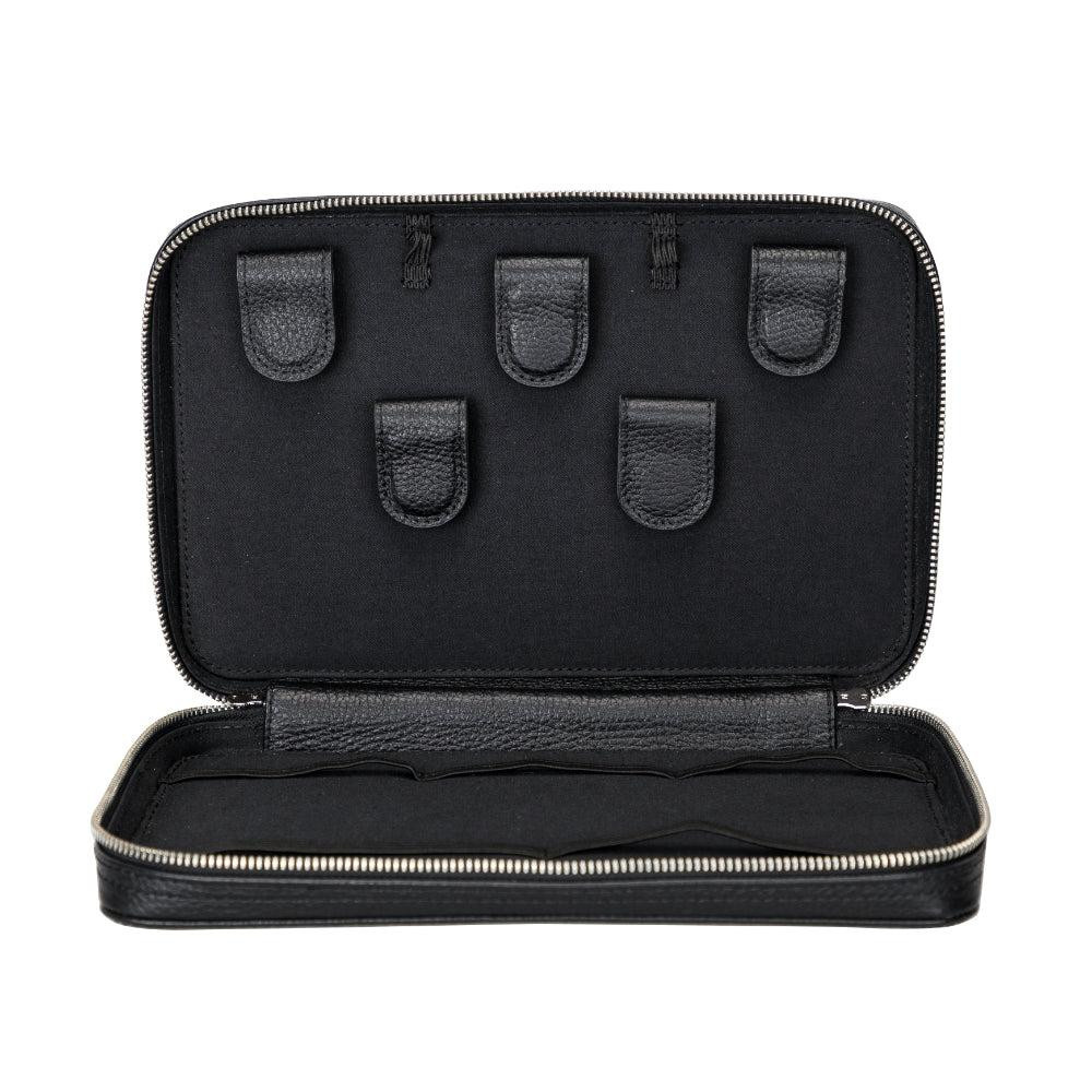 Bloominbag Arcadia Onyx Black Premium Deri Teknoloji Kablo & Aksesuar Düzenleyici
