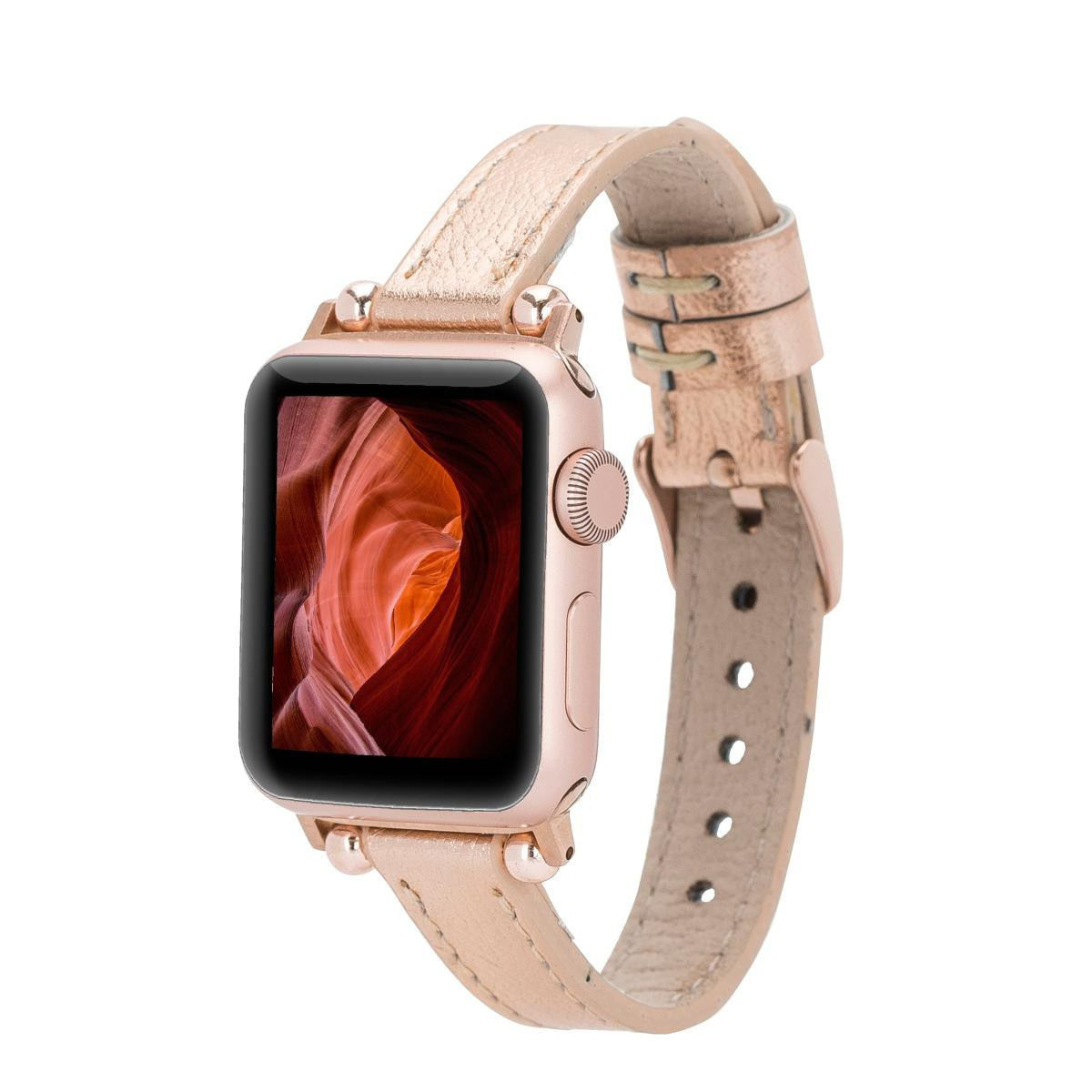 Bloominbag Bloomband Signature Golden Sand Leather Apple Watch Band - 44/45/46/49mm
