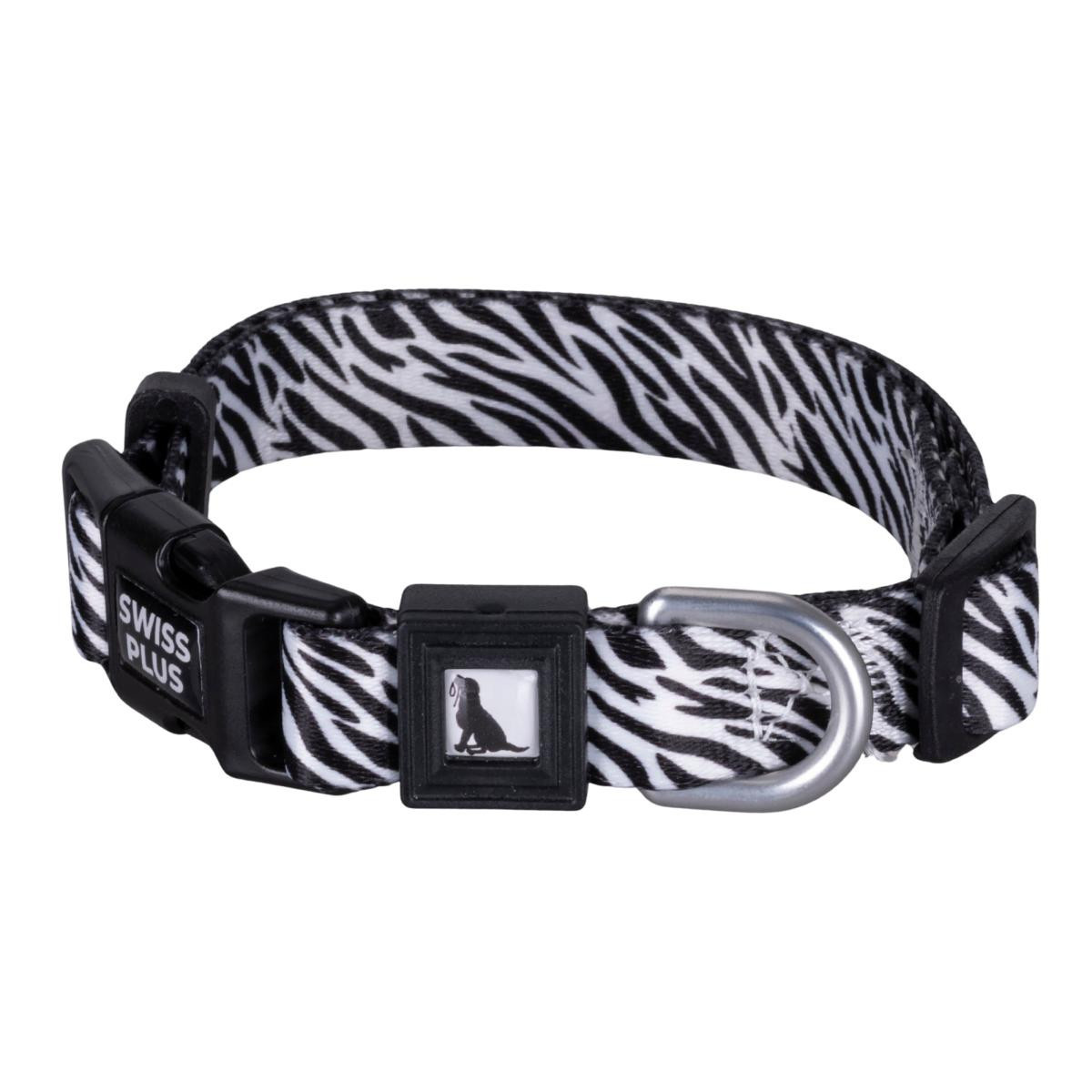 Bloominbag Swissplus Urban Paws Zebra Noir Recycled Köpek Tasması - 10 Mm