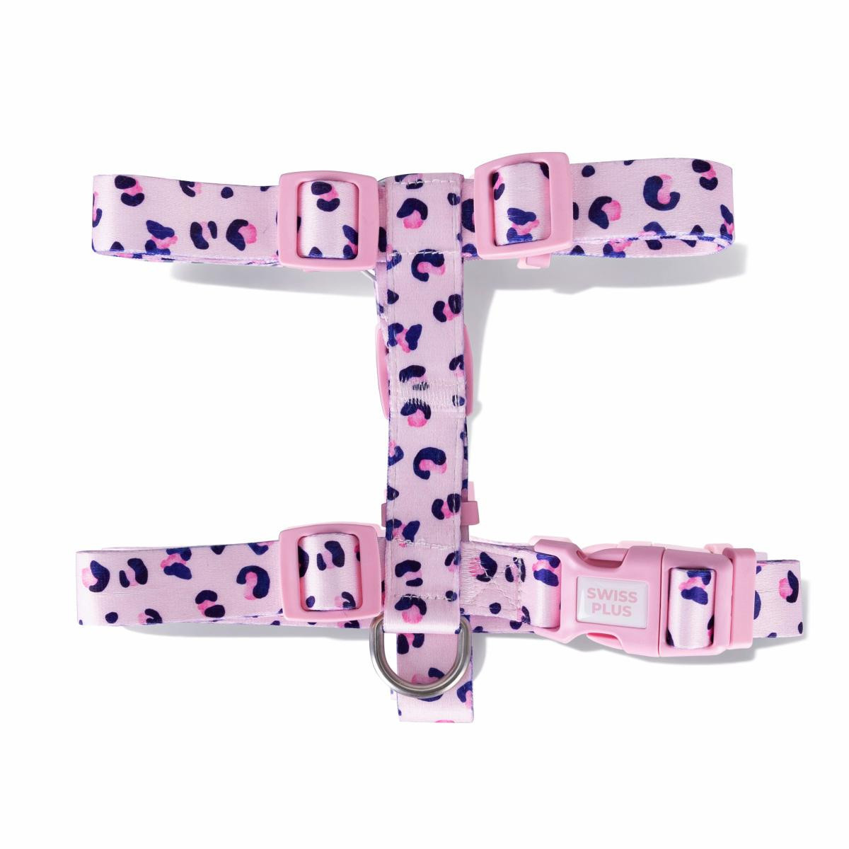 Bloominbag Swissplus Urban Paws Pink Leo Geri Dönüştürülmüş H-tipi Köpek Göğüs Tasması-small