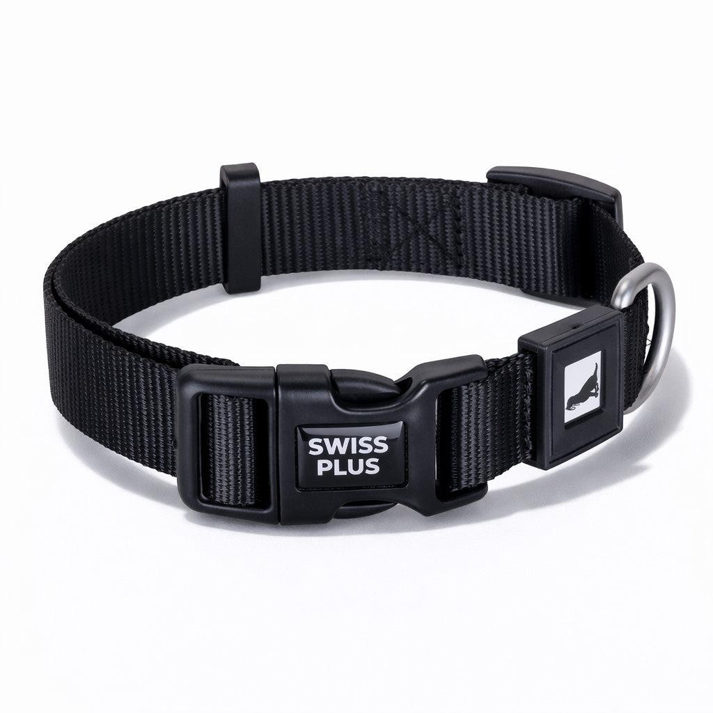 Bloominbag Swissplus Urban Paws Köpek Tasması – Noir Black | Ayarlanabilir, Dayanıklı, Hafif-20mm