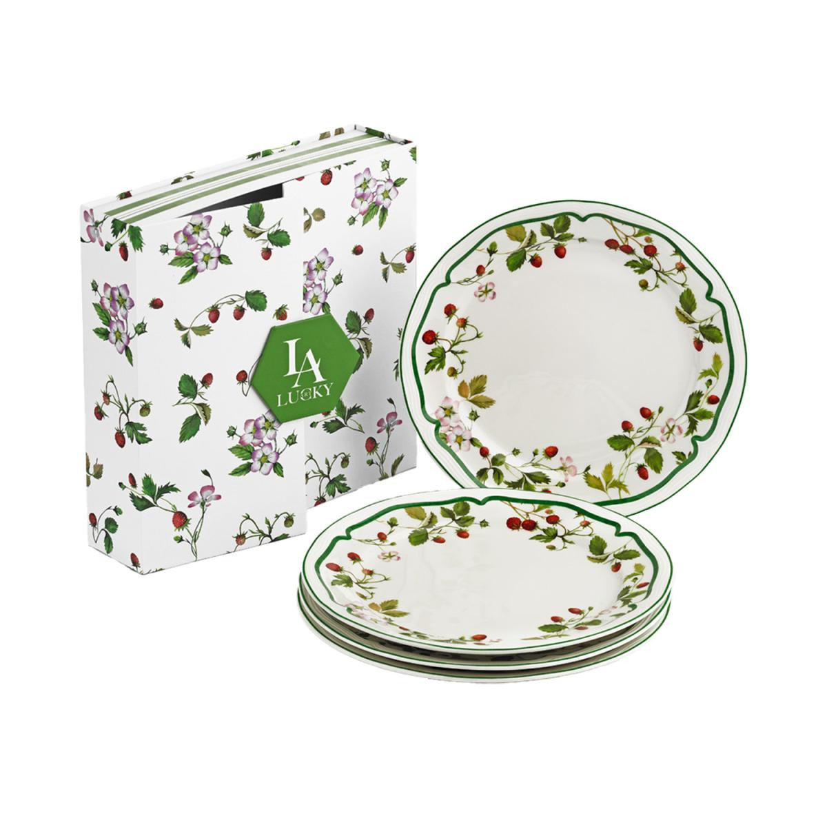 Lucky Art Blassom Bone 4’lü Servis Tabağı Seti 26 Cm