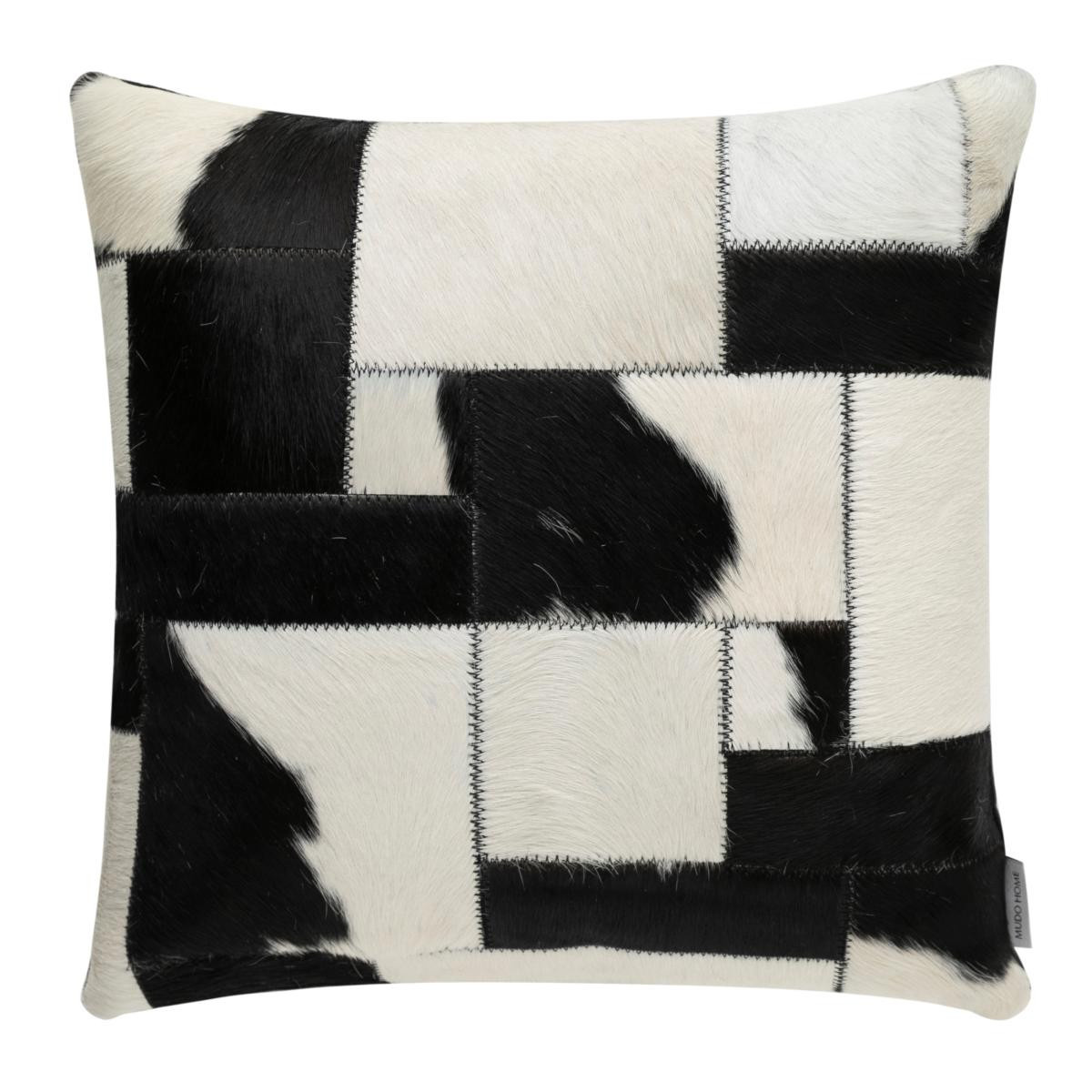 Mudo Home Andrew Deri̇ Kirlent Si̇yah Beyaz 45x45 Cm
