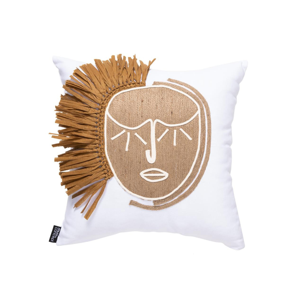 Mudo Home Vera Mono Kirlent Naturel 45x45 Cm