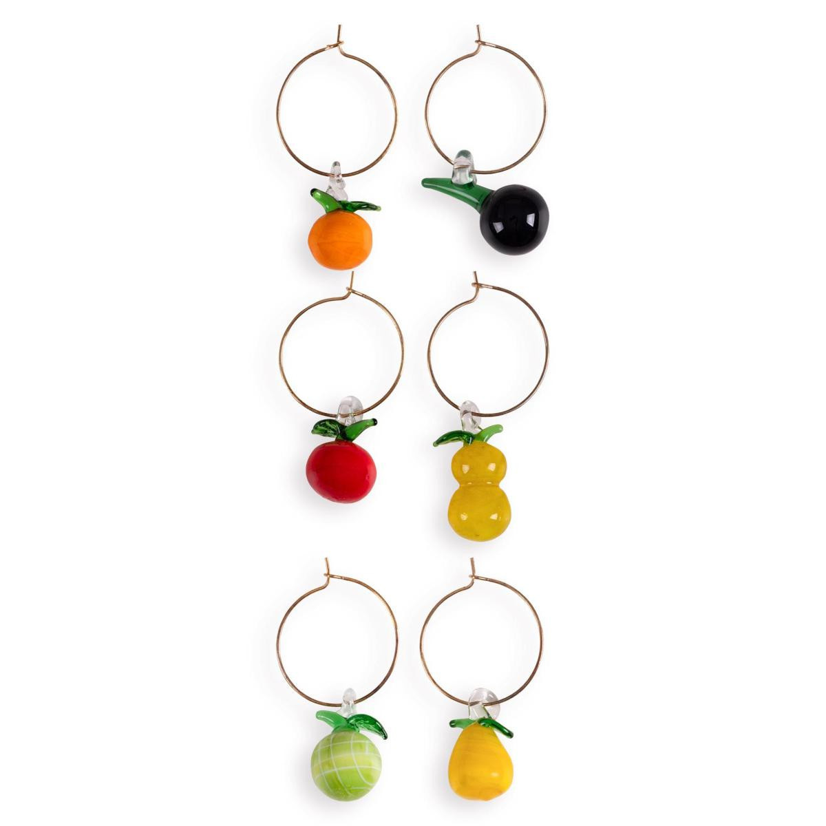 The Mia Figürlü Wine Charm Seti 6 Lı