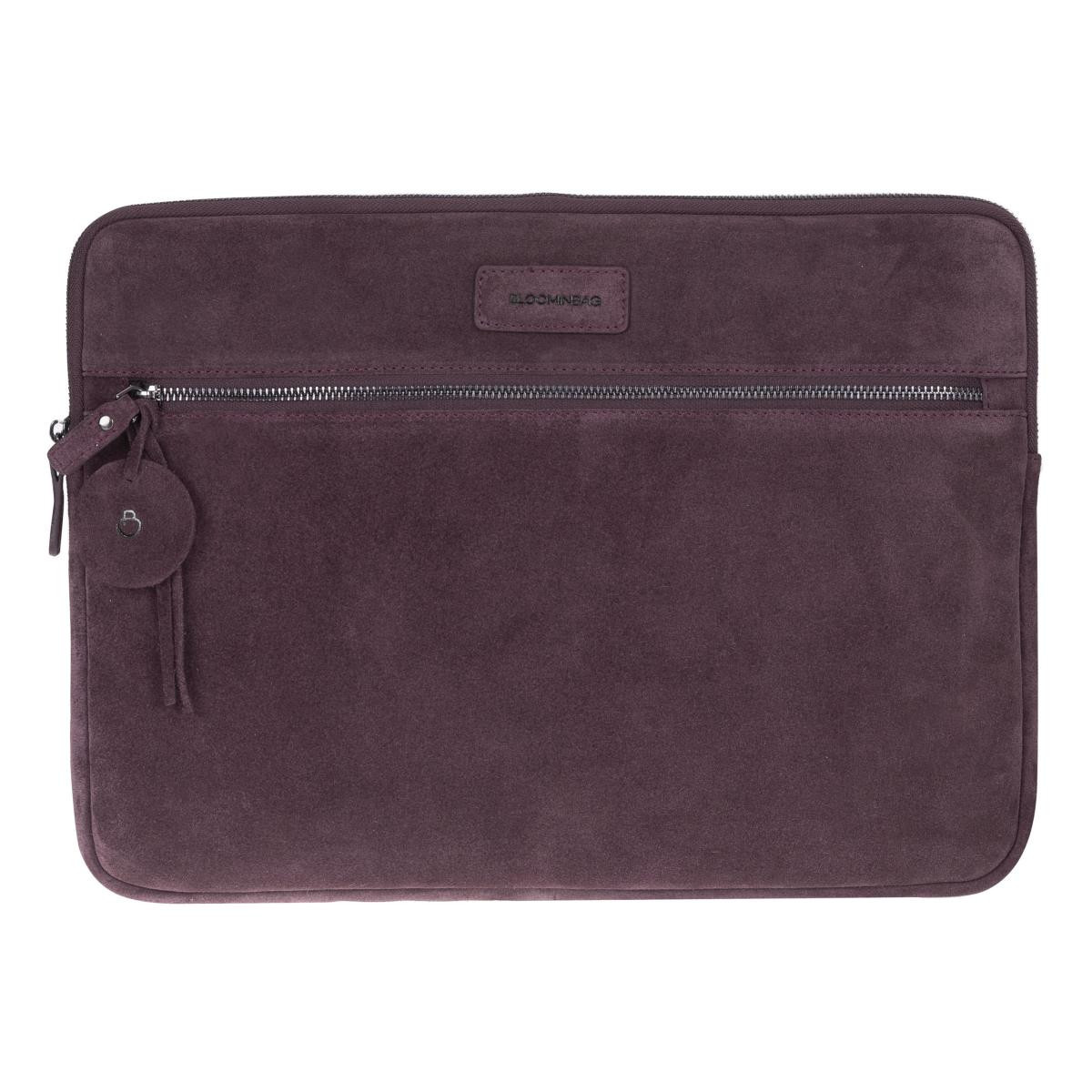 Bloominbag Burgundy Still Hakiki Süet Deri 13-14 Inç Macbook/laptop Kılıfı