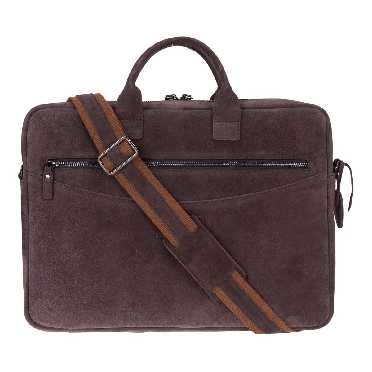 Bloominbag Mocha Still Hakiki Süet Deri 15-16 Inç Macbook/laptop Çantası