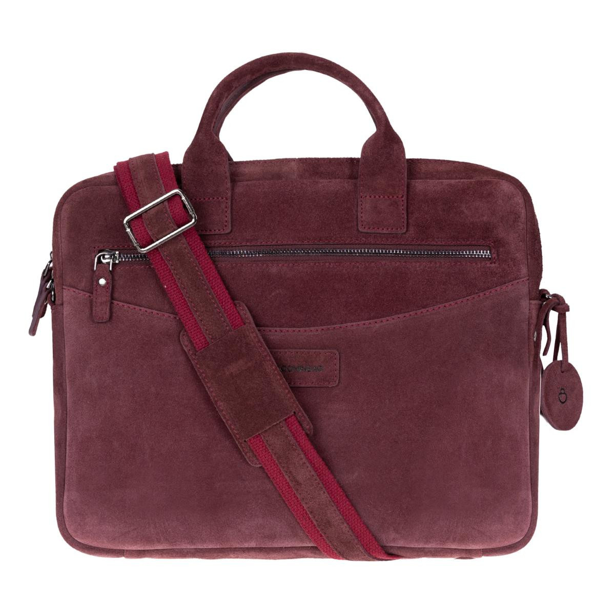 Bloominbag Burgundy Still Hakiki Süet Deri 13-14 Inç Macbook/laptop Çantası