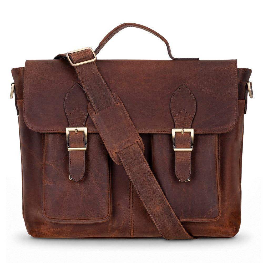 Bloominbag Rivoli Saddle Heritage Hakiki Deri 15–16 Inç Laptop Ve Evrak Çantası