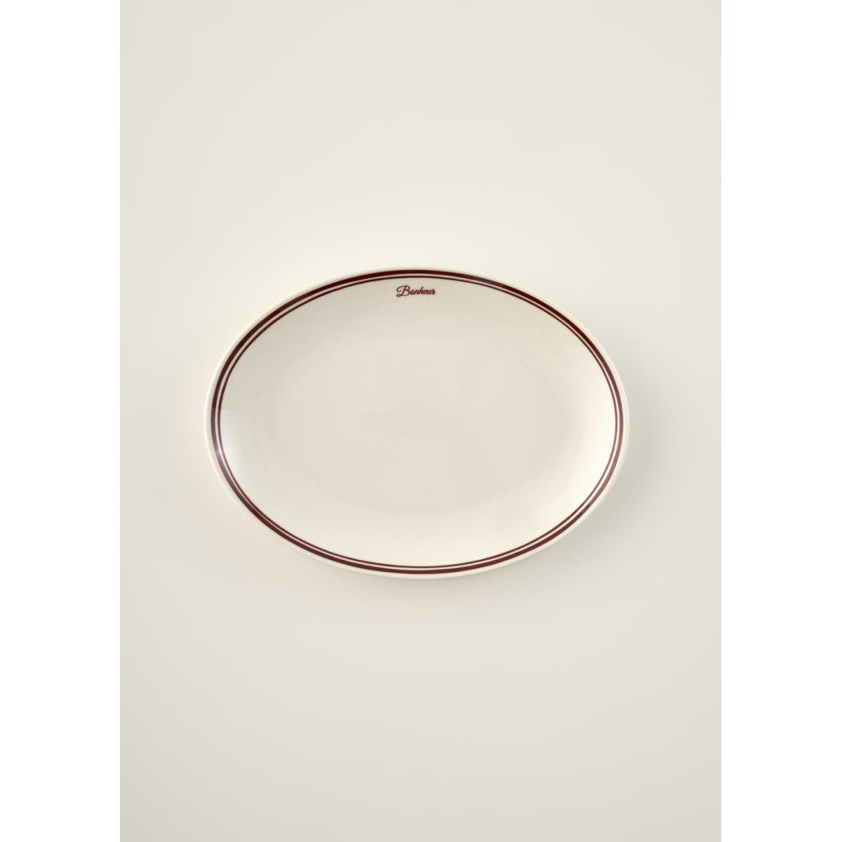 Bella Maison Bonheur Porselen Sunum Tabağı Bordo (33 Cm) Bordo