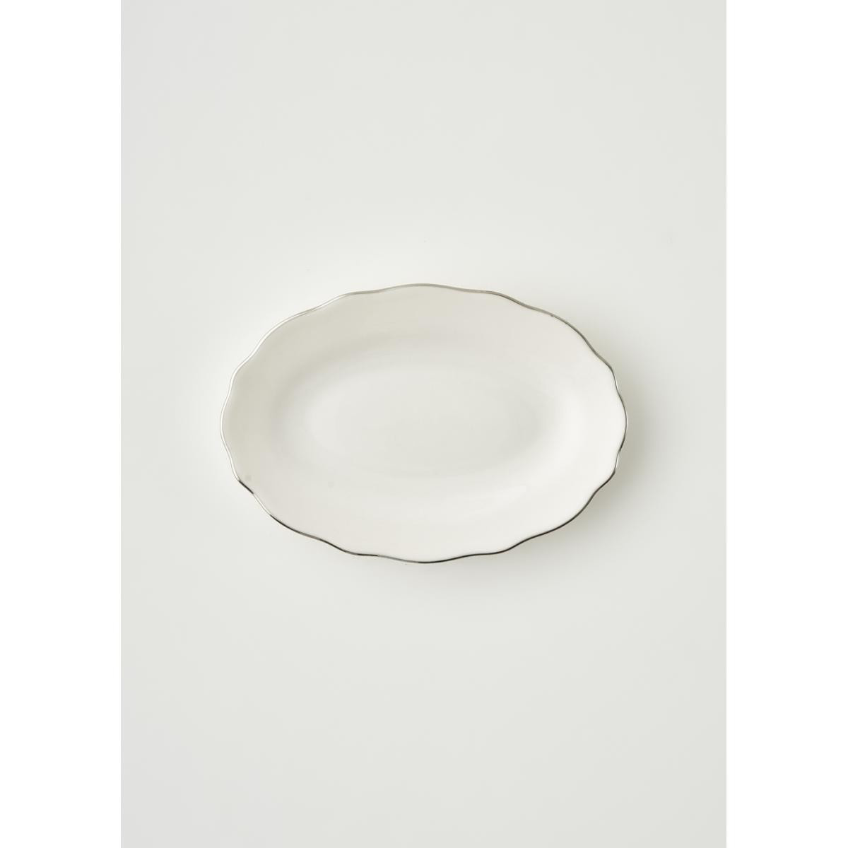 Bella Maison Victoria Porselen Sunum Tabağı Silver (25 Cm) Silver