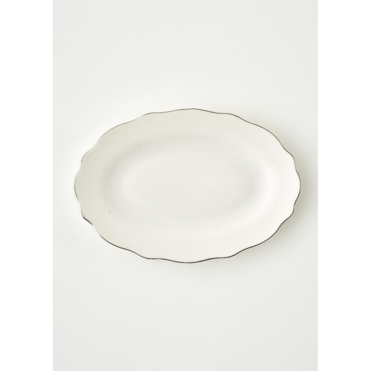 Bella Maison Victoria Porselen Sunum Tabağı Silver (30 Cm) Silver