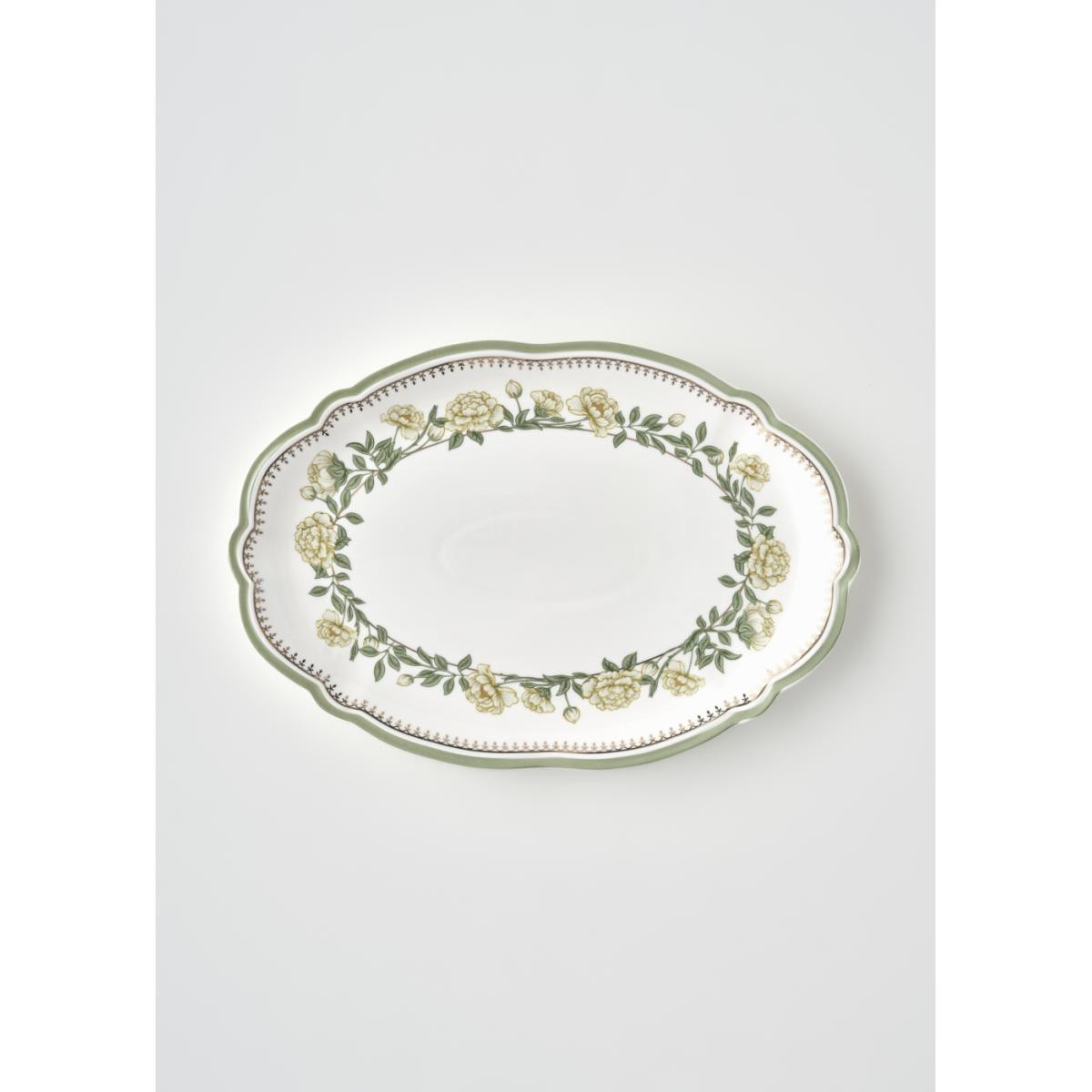 Bella Maison Rebecca New Bone Sunum Tabağı (25x17 Cm) Çok Renkli