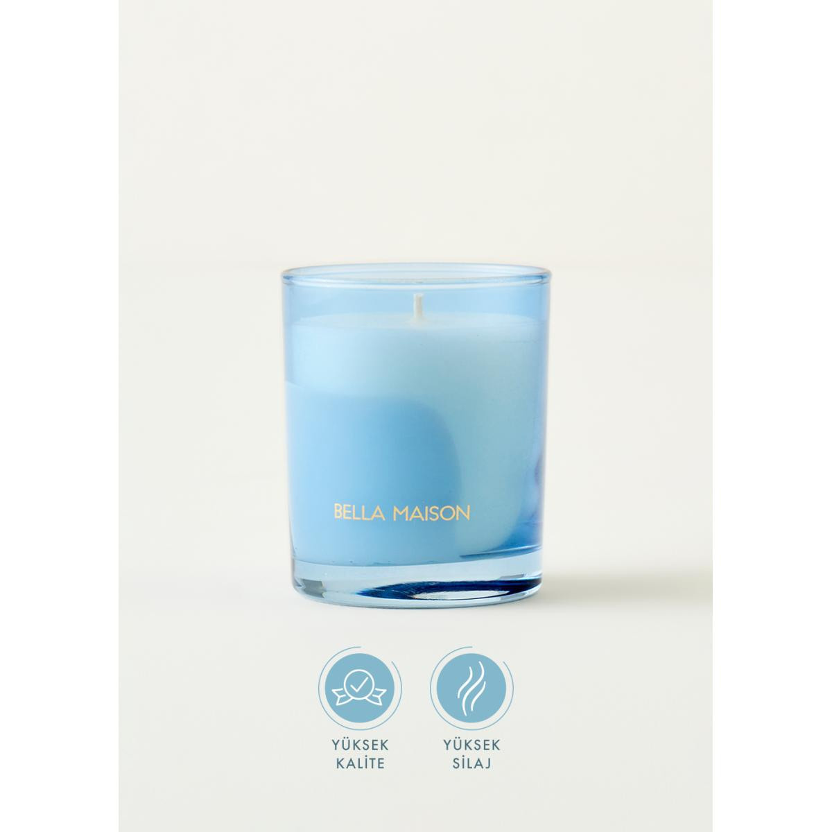 Bella Maison Jasmine Whisper Kokulu Soya Wax Mum Mavi (120 Gr) Mavi