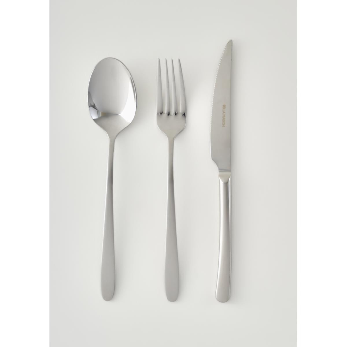 Bella Maison Floransa 18 Parça Yemek Çatal Kaşık Bıçak Seti Silver Silver