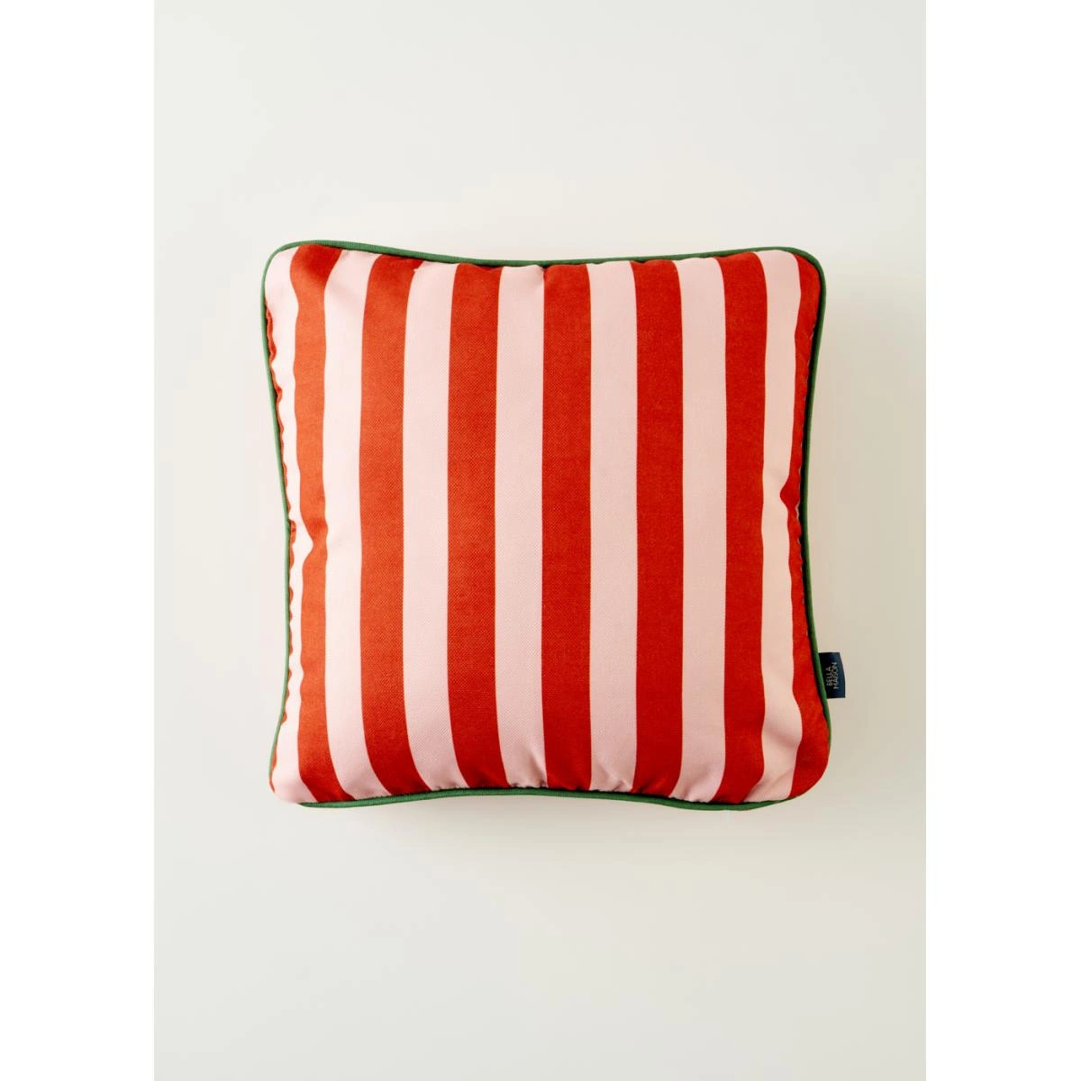 Bella Maison Line Biyeli Kırlent Kılıfı Kırmızı (43x43 Cm) Kırmızı