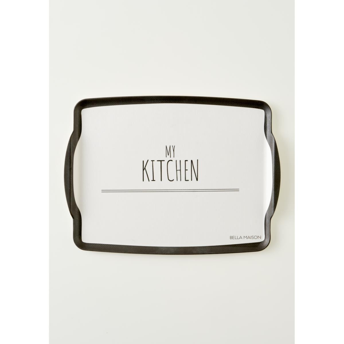 Bella Maison My Kitchen Melamin Tepsi Siyah (42x31 Cm) Siyah