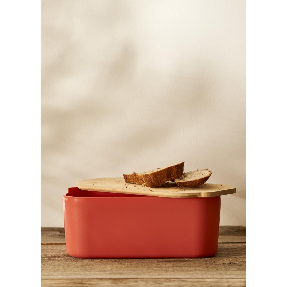 Bella Maison Breed 2in1 Kesme Tahtalı Ekmek Kutusu Somon (33x18,5x12 Cm) Somon
