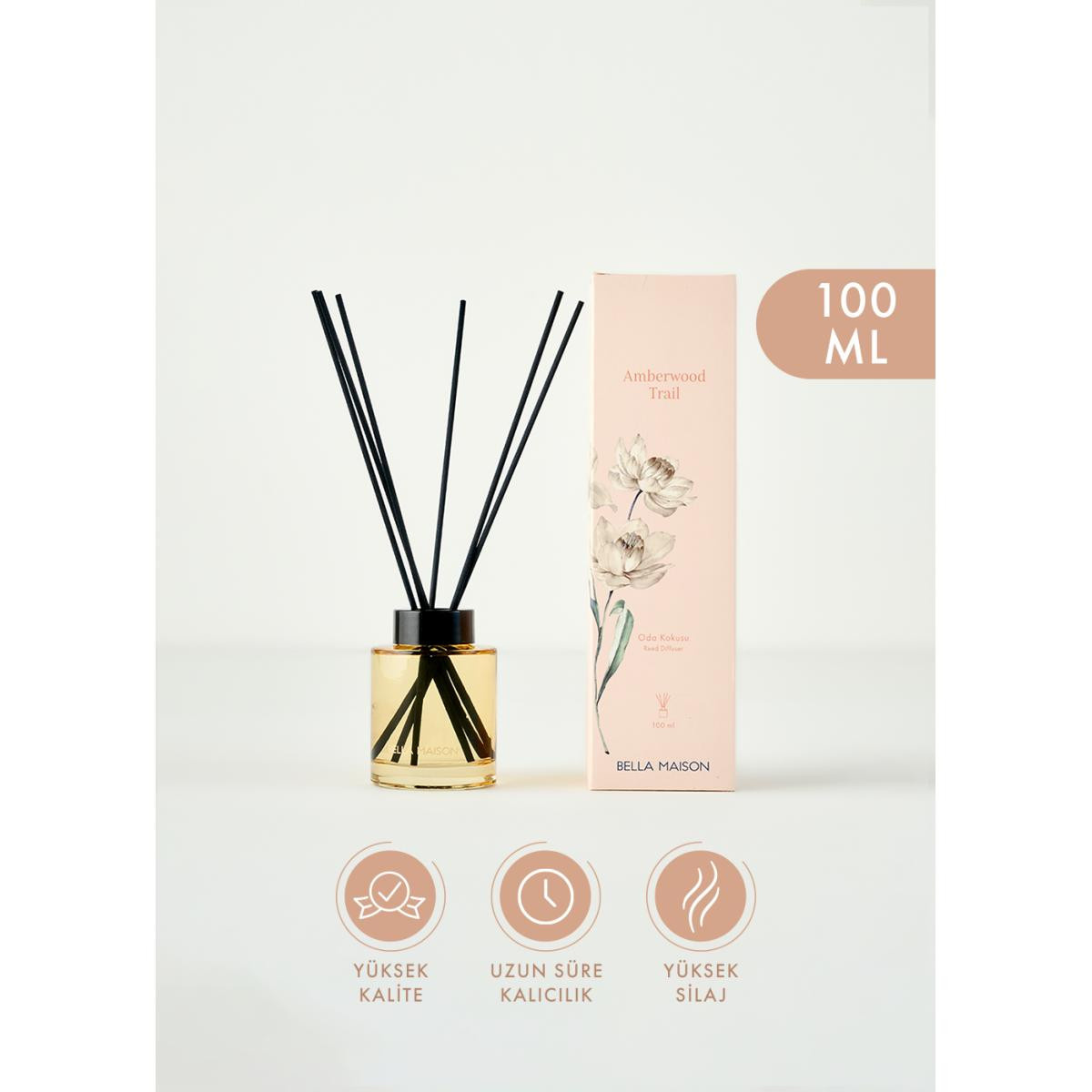 Bella Maison Amberwood Trail Çubuklu Oda Kokusu Sarı (100 Ml) Sarı
