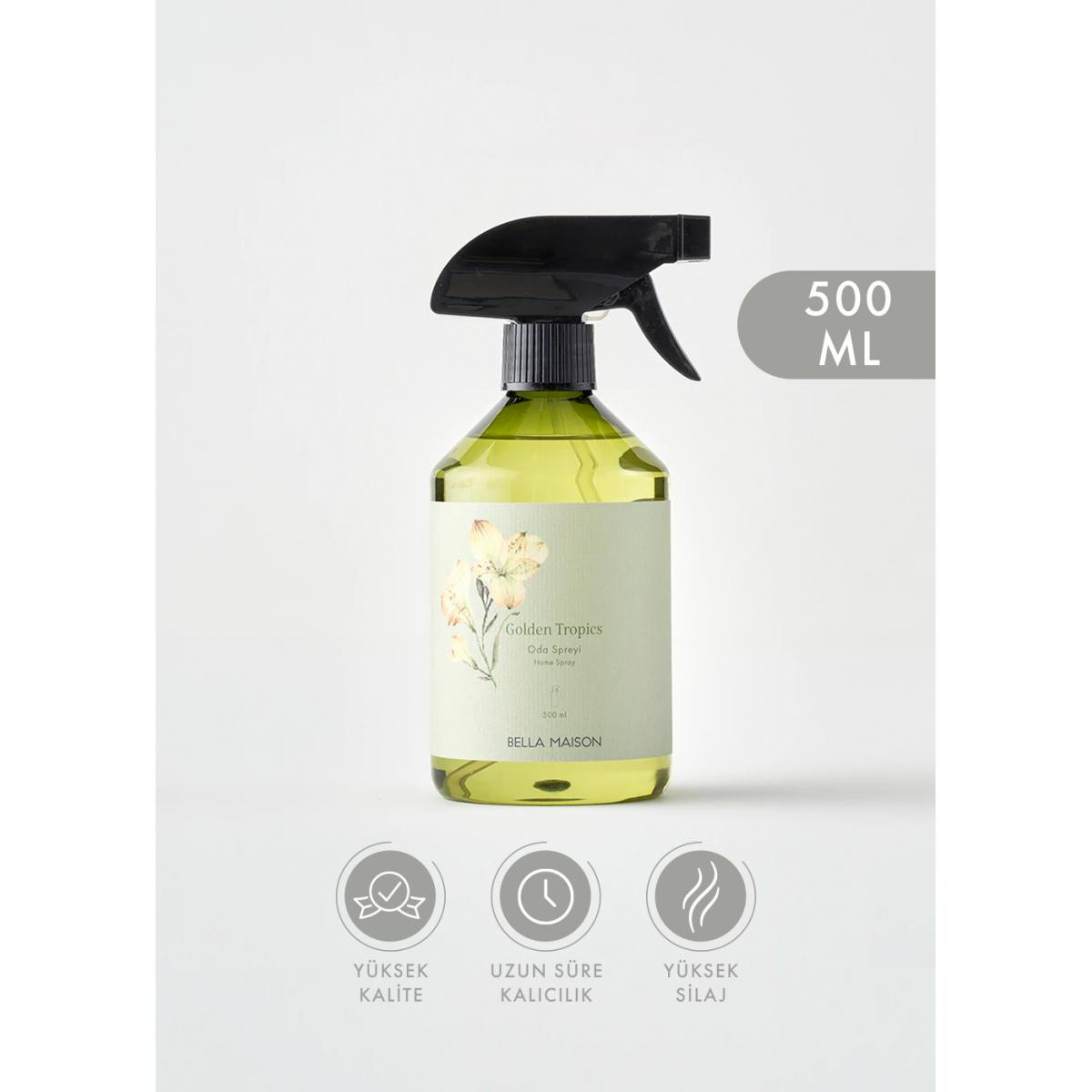 Bella Maison Golden Tropics Oda Spreyi Yeşil (500 Ml) Yeşil