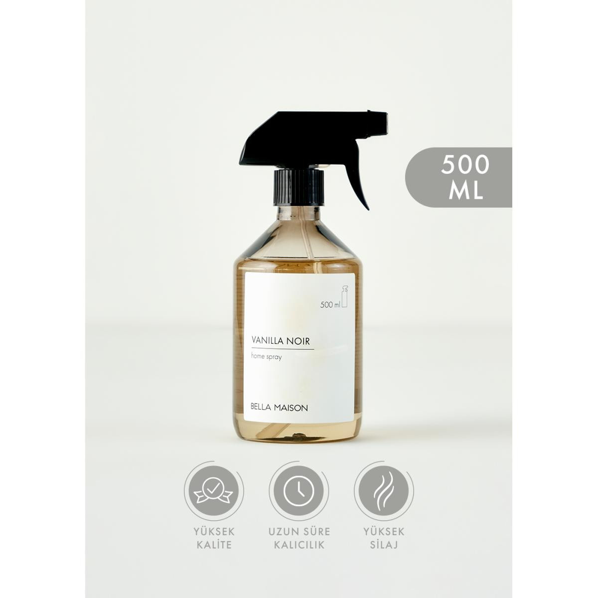Bella Maison Vanilla Noir Oda Spreyi Siyah (500 Ml) Siyah