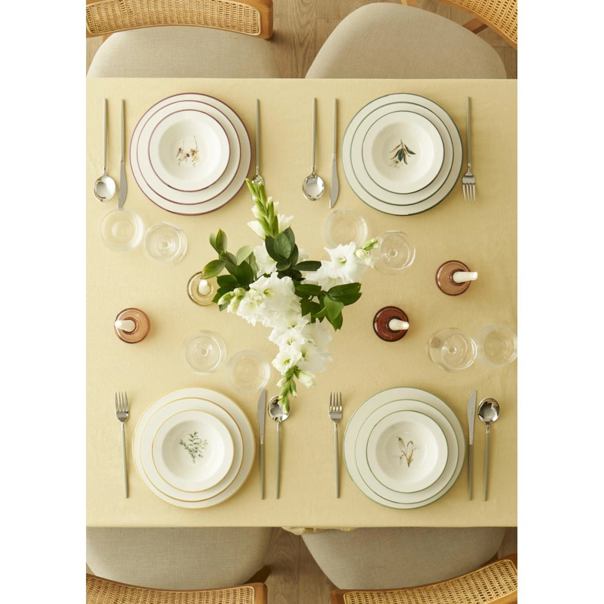 Bella Maison Garden Stoneware 36 Parça 12 Kişilik Yemek Takımı