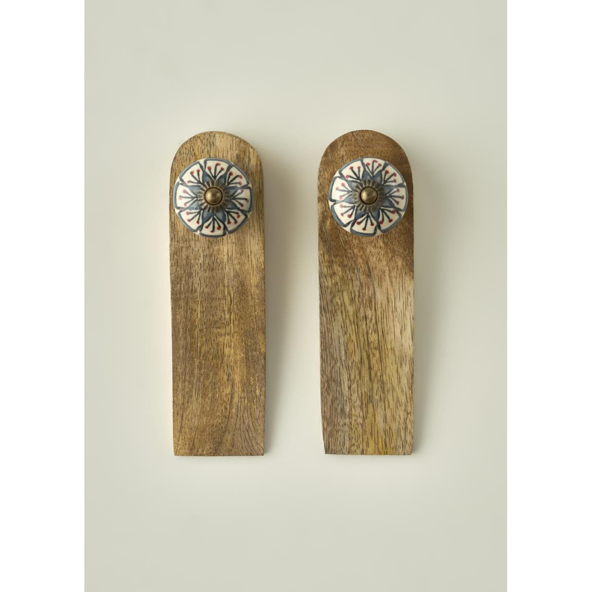 Bella Maison Eriella 2'li Kapı Stoperi Mavi (16x4,5x5 Cm)
