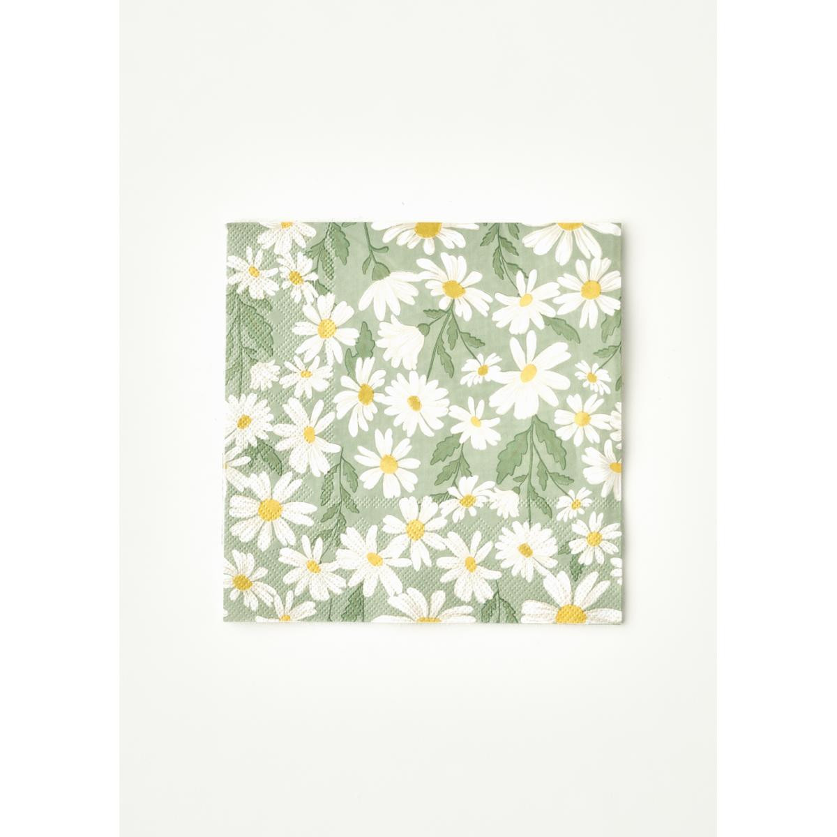 Bella Maison Daisy 40'lı Kağıt Peçete Yeşil (33x33 Cm)