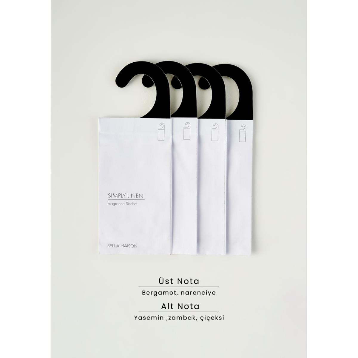 Bella Maison Simply Linen 4'lü Koku Kesesi Beyaz (25 Gr)