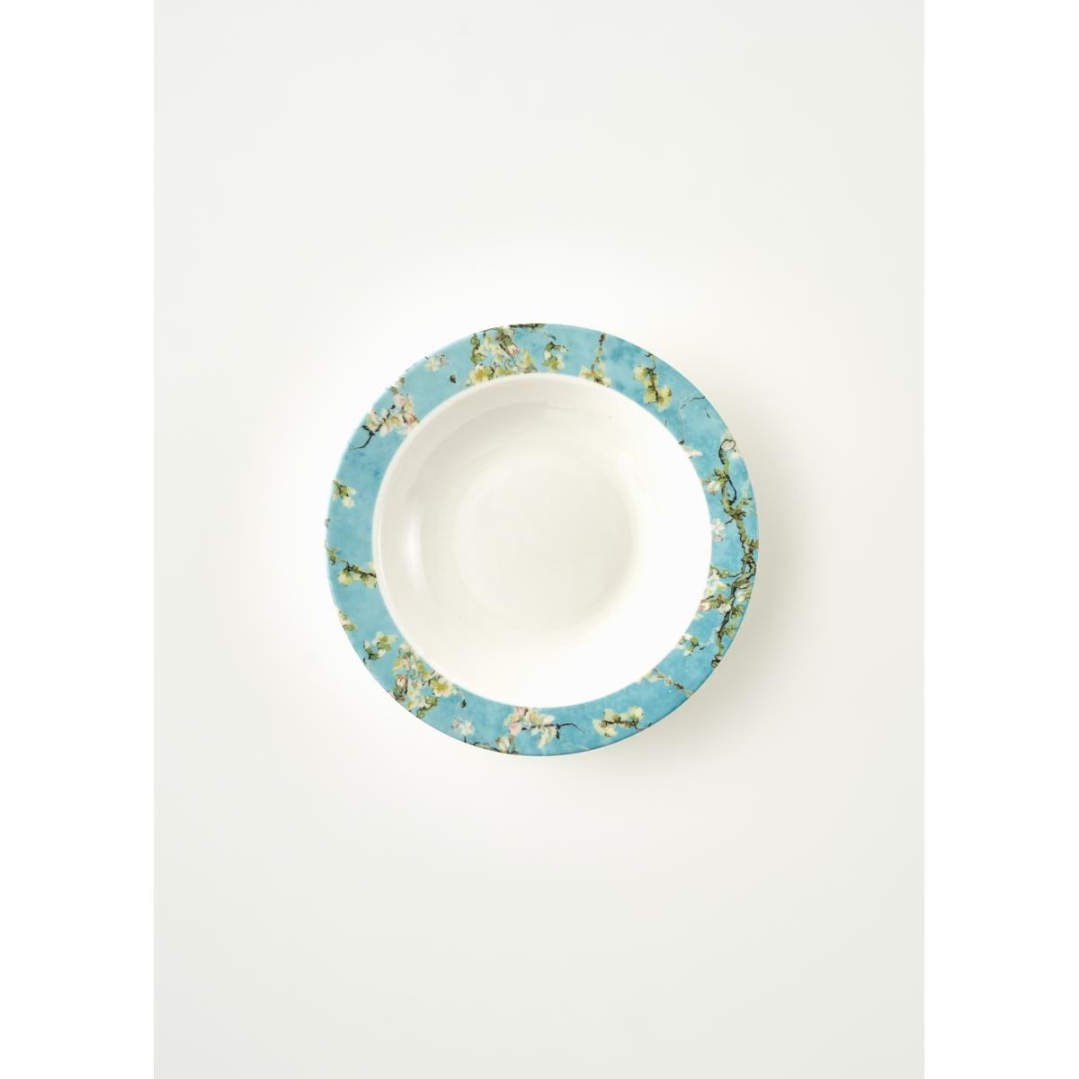 Bella Maison Van Gogh Almond Blossom Porselen Çorba Kasesi Turkuaz (16 Cm) Mavi