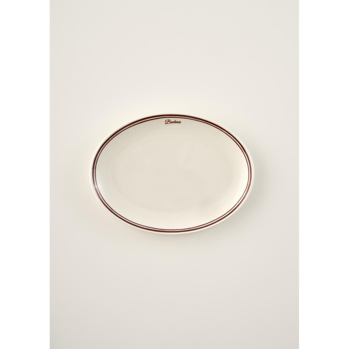 Bella Maison Bonheur Porselen Sunum Tabağı Bordo (31 Cm) Bordo