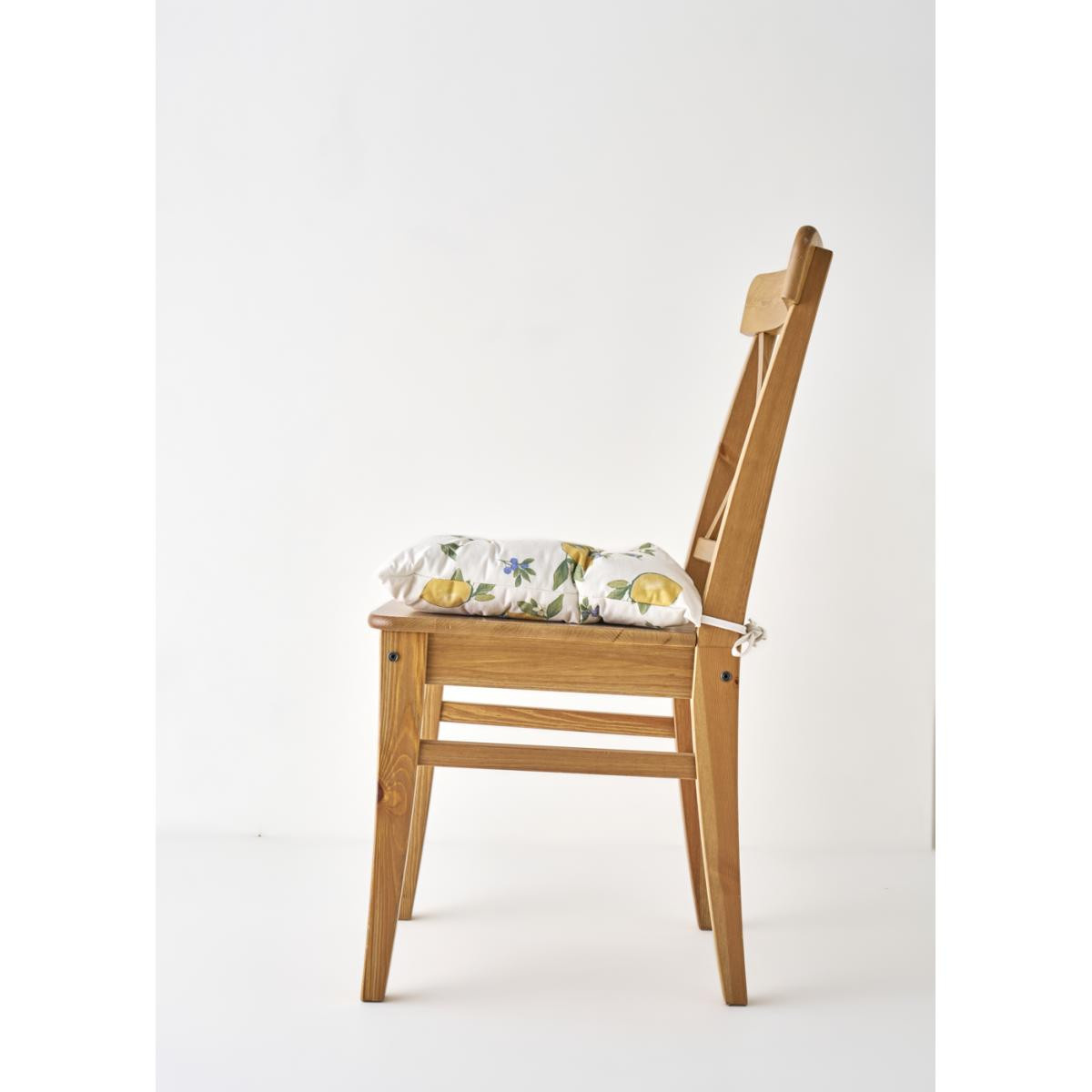 Bella Maison Lemoncello Yellow Baskılı Sandalye Minderi Sarı (40x40 Cm) Sarı