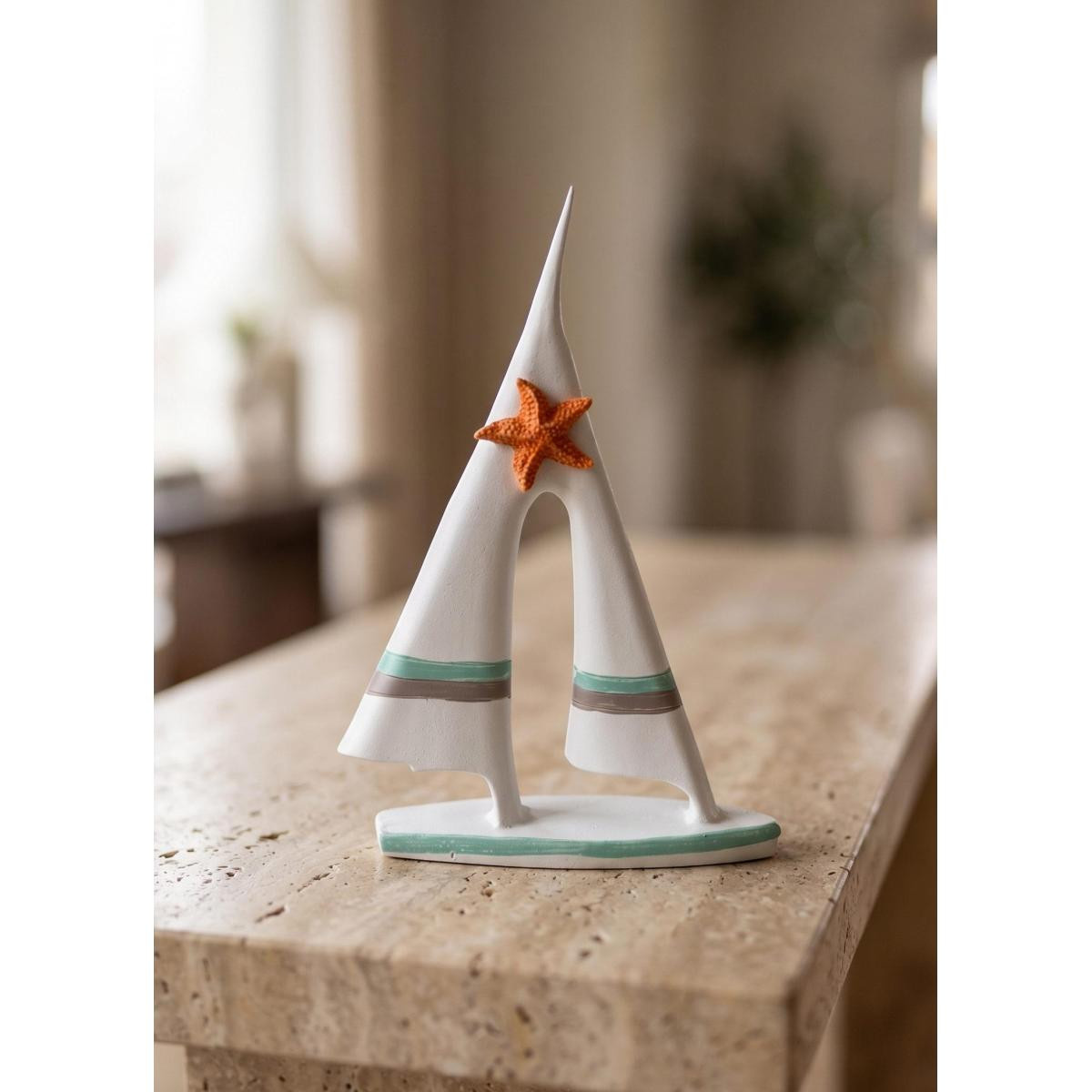 The Mia Marin Çift Yelkenli Turuncu Deniz Yıldızı 19 Cm