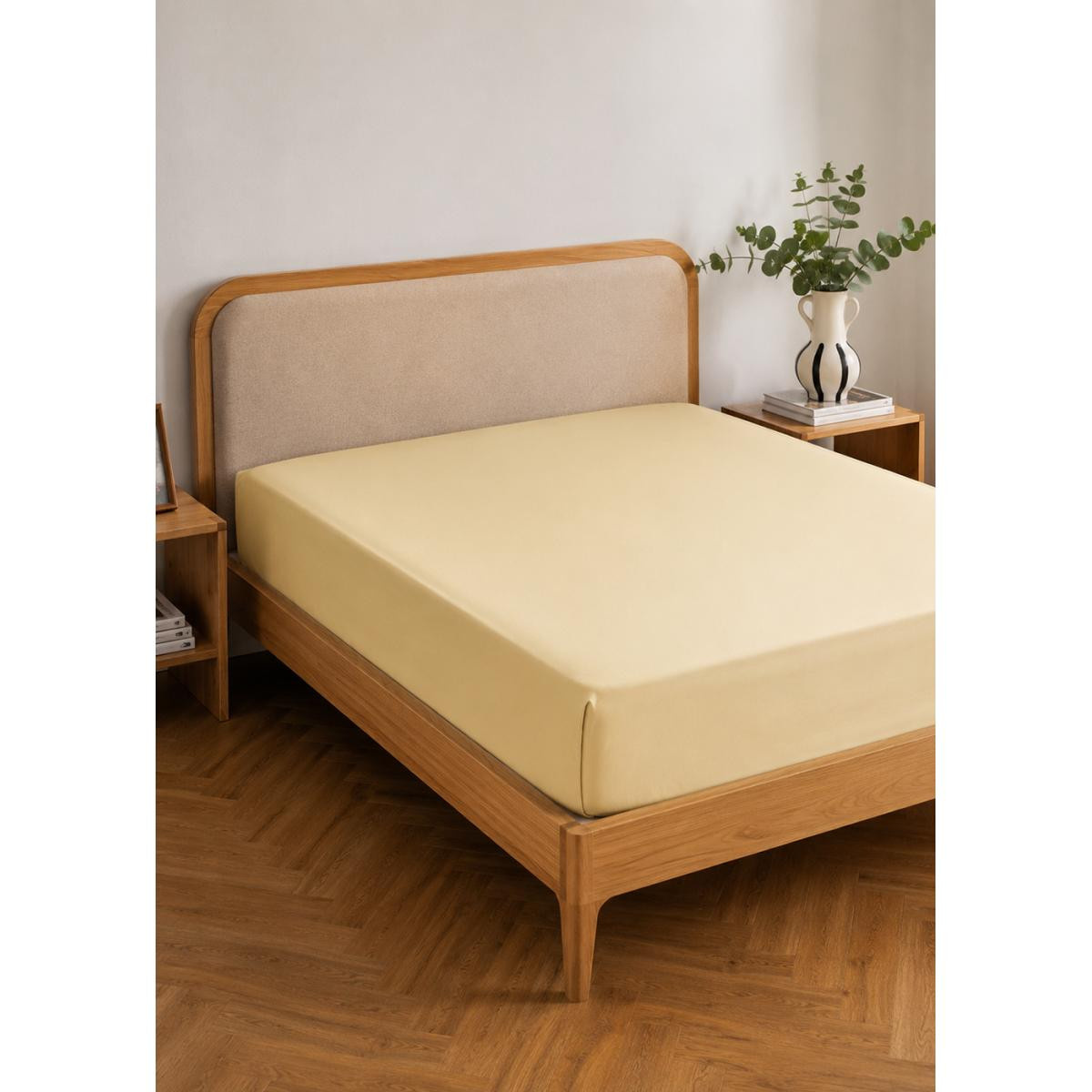 Bella Maison Premium Tencel King Size Lastikli Saten Çarşaf (180x200x35)
