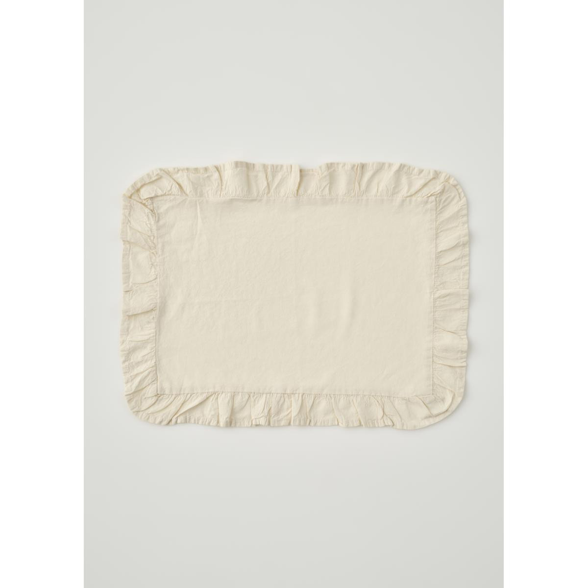 Bella Maison %100 Pamuk Elegance Fırfırlı Amerikan Servis Ekru (35x45 Cm) Ekru