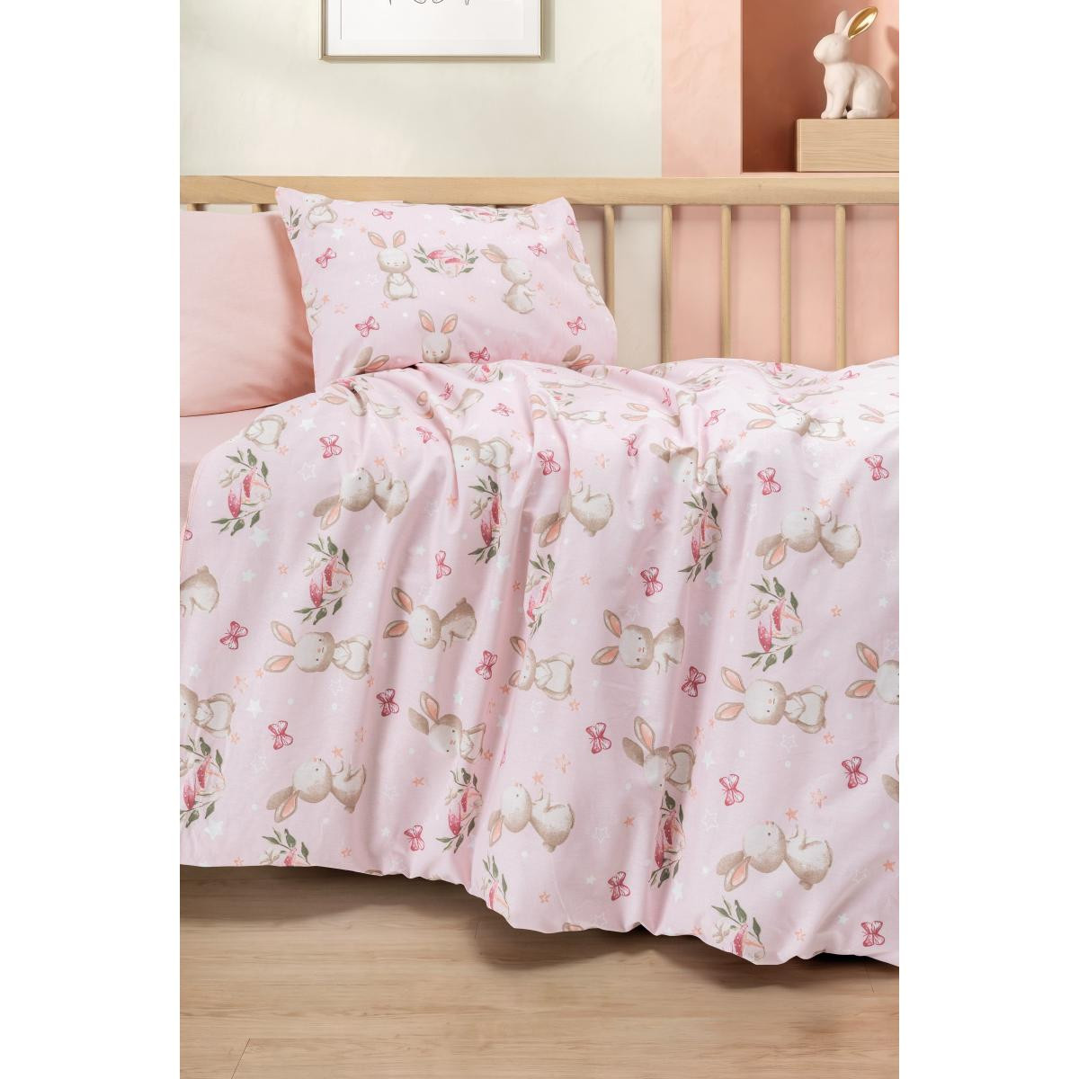 Cotton Box Bebek Nevresim Takımı Mopsy Somon