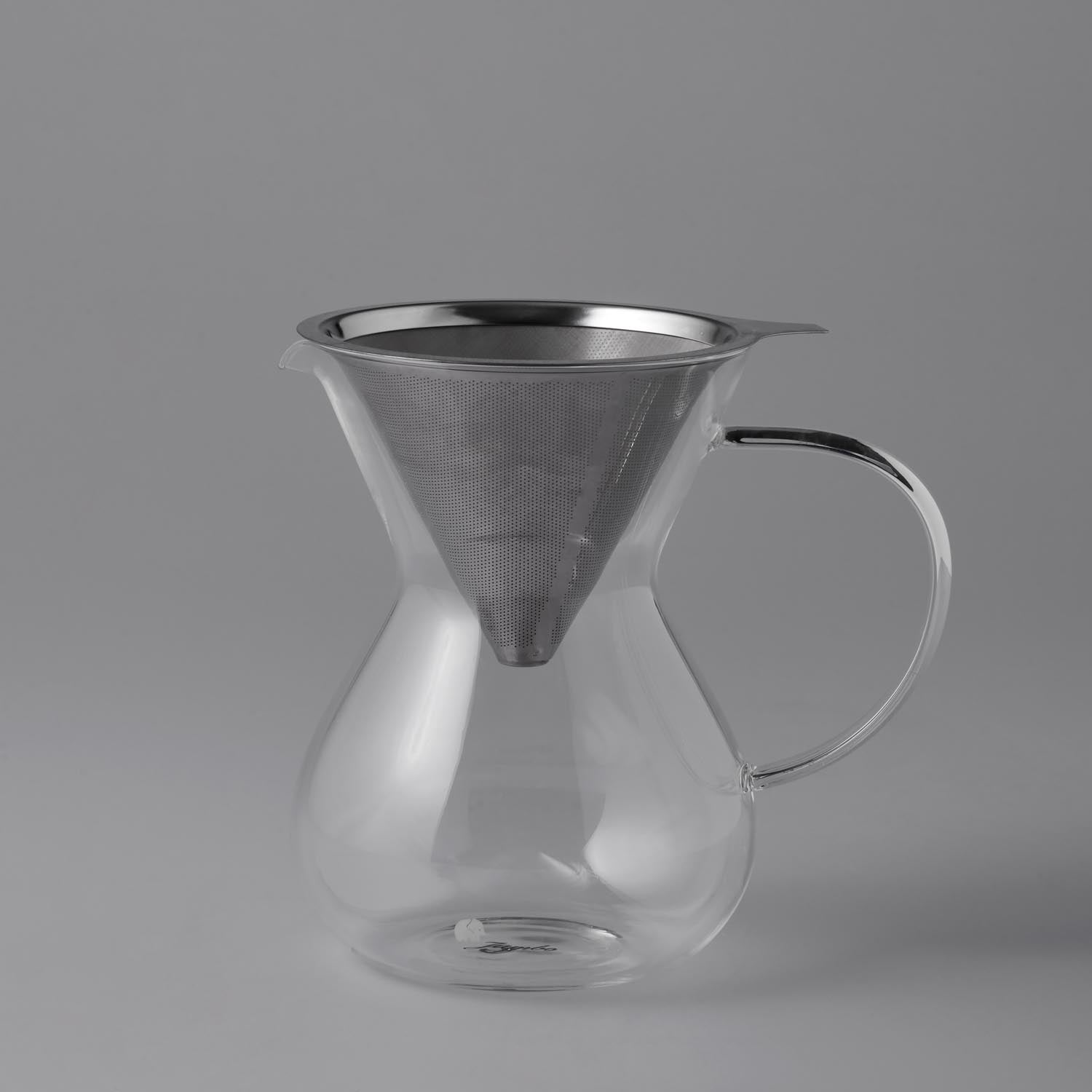 Jumbo Glory 850 Ml Çelik Süzgeçli Cam Kahve Demleme Ekipmanı