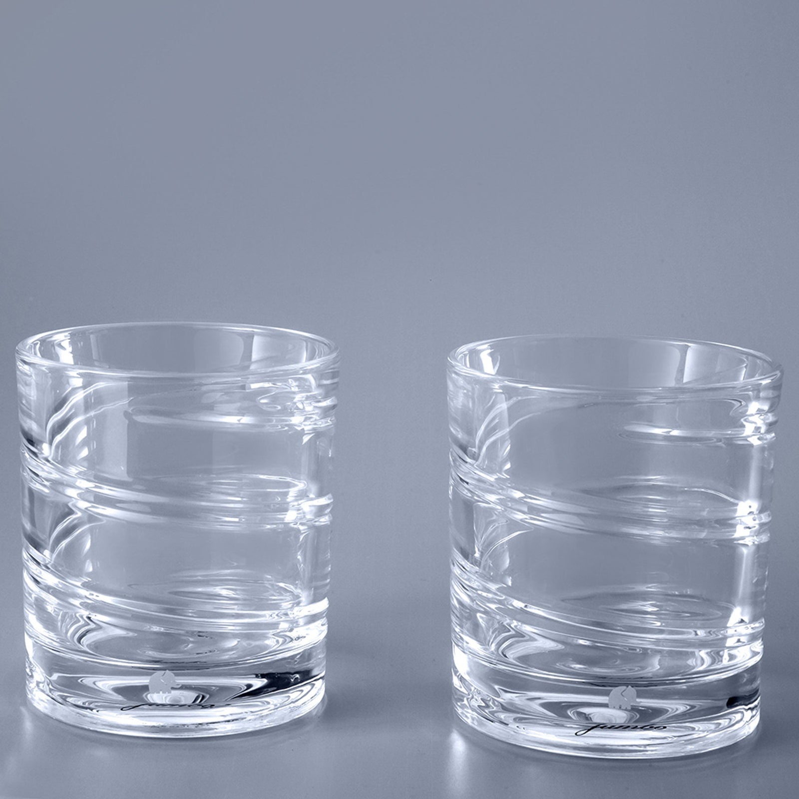 Jumbo Glory Infinite Spin 2'li Çizgili Viski Bardağı 250 ml