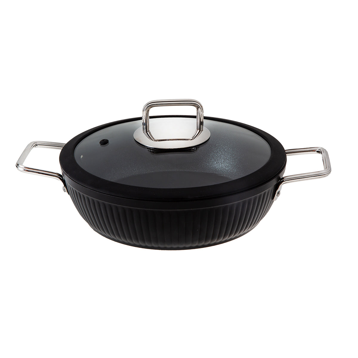 Jumbo Dublin Black İndüksiyon Tabanlı Basık Tencere 26 cm