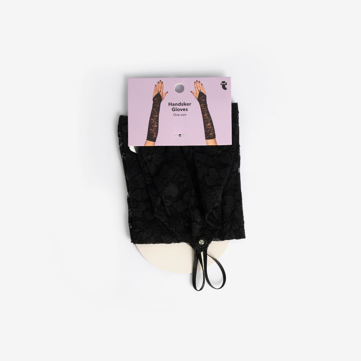 Flying Tiger Copenhagen Gotik Temalı Siyah Uzun Nakışlı Eldiven