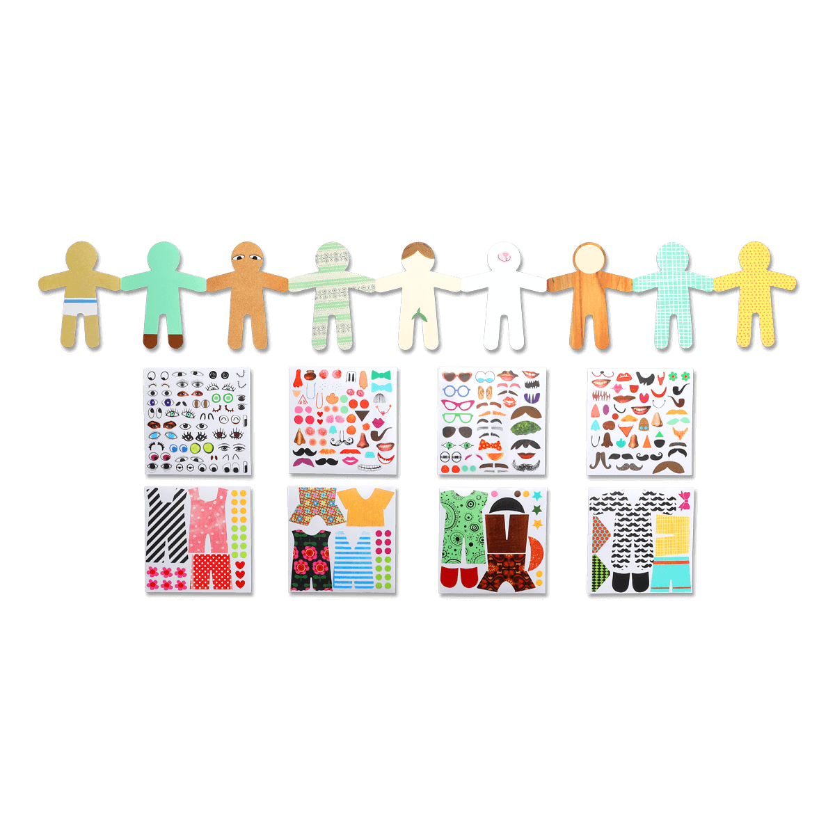 Flying Tiger Copenhagen Kendin Yap Kağıt Bebek ve Sticker Kiti